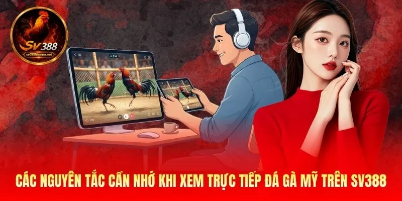 Trực Tiếp Đá Gà Mỹ SV388 Với 1000+ Trận Đấu Mãn Nhãn 4 Các nguyên tắc cần nhớ khi xem trực tiếp đá gà Mỹ trên SV388