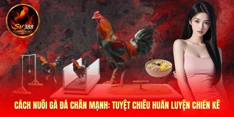 Cách Nuôi Gà Đá Chân Mạnh: Huấn Luyện Chiến Kê Tại SV389 1 Cách Nuôi Gà Đá Chân Mạnh: Huấn Luyện Chiến Kê Tại SV389